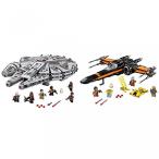 レゴ LEGO Star Wars Millennium Falcon 75105 Star Wars Toy with LEGO Star Wars Poe's X-Wing Fighter 75102 Star Wars Toy Bundle