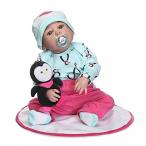 幼児用おもちゃ Decdeal Reborn Baby Doll Baby Bath Toy Full Silicone Body Eyes 22inch 55cm
