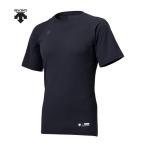 DESCENTE( Descente ) бейсбол нижняя рубашка круглый вырез короткий рукав STD721B DNVY темно-синий O размер 