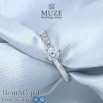 指輪 リング レディース エンゲージリング 婚約指輪 プロポーズリング シルバー925 サイドストーン プラチナ MUZE JEWELRY