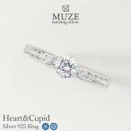 指輪 リング レディース エンゲージリング 婚約指輪 プロポーズリング シルバー925 セミエタニティリング プラチナ MUZE JEWELRY