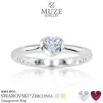 指輪 リング レディース 名入れリング 刻印無料 エンゲージリング 婚約指輪 プロポーズリング シルバー925 ハートリング プラチナ k18 MUZE JEWELRY