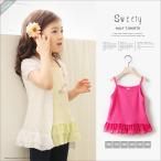 春 再入荷 swety ノースリーブ Tシャツ  韓国子供服 韓国服 子供服 キッズ 女の子 100cm 110cm 120cm 130cm 135cm 140cm 150cm トッ