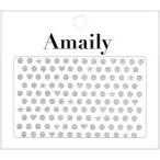 Yahoo! Yahoo!ショッピング(ヤフー ショッピング)2015年4月新作 Amaily アメイリー ネイルシール No.5-10 【ドット柄　シルバー】