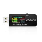 COOWOO USB электрический ток напряжение тестер контрольно-измерительный прибор 3-30V/0-5.1A внезапный скорость зарядка QC2.0/QC3.0/MTK-PE/iphone2.4A и т.п. соответствует 
