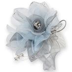 [ серп . прикладное искусство ] перо . elegant бур nji- букетик формальный женский silver gray 