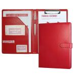 クリップボード バインダーA4 フォルダ 二つ折りPU 会議パッドクリップファイル デスクパッド署名フォルダ A4書類フォルダー 契約書サイン専用 オ