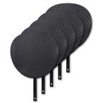  концерт Live отвечающий . для jumbo веер "uchiwa" одноцветный чёрный / черный блеск нет (5шт.@)