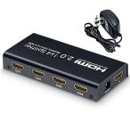 ELEVIEW HDMI дистрибьютор сплиттер 1 ввод 4 мощность 4K/60Hz HDMI2.0/HDCP2.2 соответствует 18Gbps 4 порт такой же изображение .4.