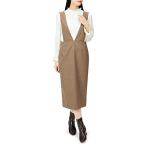 [ Natural Beauty Basic ] casual платье I линия проверка Jean ska проверка женский Brown проверка S
