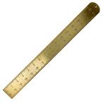 POINT( отметка ) латунь линейка 15cm линейка POINT-BRASS-RU Gold 