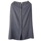 ショッピングラップタオル [oruta] 速乾 ラップタオル 着るバスタオル 巻きタオル プール 大人用 ガーゼ素材 ビーチタオル 綿100％（チャコールブラック）