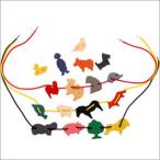 ボーネルンド 動物のひも通し  17種類の木製アニマル