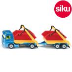 ボーネルンド Siku ジク 輸入ミニカー 1695 HGV スキップ&トレーラー付き