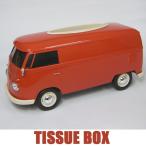 車型ティッシュケース VWバス ティッシュボックス ケースプラス レッド
