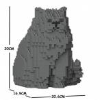 【無料ラッピングサービス有り】 JEKCA ジェッカブロック ペルシャ猫 グレー 01S-M02 Sculptor 立体パズル 組立パズル