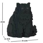 【無料ラッピングサービス有り】 JEKCA ジェッカブロック ペルシャ猫 ブラック 01S-M04 Sculptor 立体パズル 組立パズル