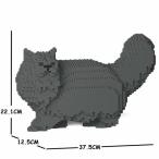 【無料ラッピングサービス有り】 JEKCA ジェッカブロック ペルシャ猫グレー 02S-M02 ネコ 猫 Sculptor 立体パズル 組立パズル