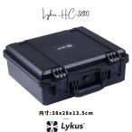 Lykus HC-3810 防水防塵プロテクターケース 格子状カットスポンジ内蔵 内寸:38x28x13.5cm ピストル ドローン カメラ レンズ タブレットに適用 SGS認証 IP67級
