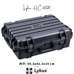 Lykus HC-6020 防水防塵 プロテクターケース 格子状カットスポンジ内蔵 内寸:59.3x42.3x19cm ノートパソコン ドローン カメラ タブレット SGS認証 IP67級