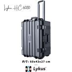 Lykus HC-6030 車輪付 防水防塵 プロテクターケース キャスター付 格子状カットスポンジ内蔵 内寸:60x43x27 cm カメラ ドローン PC SGS認証 IP67級 運搬