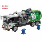 技術 子供 都市 衛生 トラック 車 組み立て ブロック moc クリーニング モデル アセンブリ レンガ おもちゃ 教育玩具 知育玩具