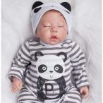 人形 リボーンドール リアルな新生児 熟睡中の男の子 高級 海外 赤ちゃん人形 ベビー抱き人形 衣装付き 綿ampシリコン45cm