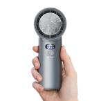 携帯扇風機 ハンディファン 【2025新モデル 冷却プレート付き 3in1】 超高速大風量 卓上扇風機 5200mah 瞬時冷感 MAX-17%冷却