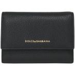 ドルチェ＆ガッバーナ 三つ折 財布  スモール コンチネンタル カーフレザー ブラック DOLCE&GABBANA BI0924 AA899 80999 NERO ドルガバ