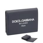 ドルチェ＆ガッバーナ DOLCE&GABBANA カードケース カーフスキン BP1643AN244HBII7 ドルガバ Dolce&Gabbana Milanoロゴ 名刺ケース ネイビー メンズ