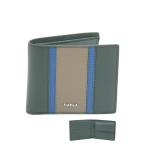 フルラ Furla Man Project 二つ折ウォレット S TONI ROYAL+BLUEBERRY ダークグリーン+ブラウン系 PDT2FPJ_BX3270_1057_3091S プロジェクト 二つ折り小銭入付財布