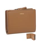 フルラ Furla Nuvola コンパクト財布 S BRANDY ブラウン WP00451_BX2045_1007_RY000 ヌヴォラ 二つ折り コンパクトウォレット レディース