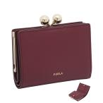ショッピング仕切り フルラ Furla Dots コンパクト財布 S CILIEGIA d ダークレッド WP00541_BX3104_1007_CGQ00 ドッツ 二つ折り がま口財布 コンパクトウォレット レディース