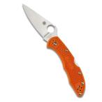 Spyderco(スパイダルコ) デリカ4 VG-10 フルフラットブレード オレンジ 直刃 C11FPOR