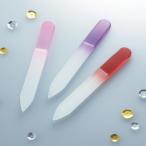 名入れ/粗品/ノベルティ向けグラスネイルファイル(レッド) 【購入単位:48個〜】まとめ買い/安い/卸売りに!
