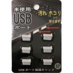 ロゴ入れ、名入れ・記念品・ノベルティに!　USBポート保護キャップ6P