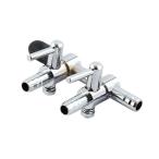 uxcell レバーバルブ　ウェイエアーポンプバルブ　ジャルダン釣りタンク2ウェイエアーポンプマニホールドタップ