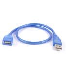 uxcell USB2.0 メス−オス AF/AM延長ケーブル 延長ケーブル プラスティック ブルー 50cm