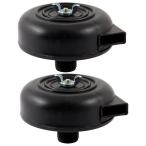 uxcell エアーコンプレッサーマフラー 空気圧縮機マフラー 製 ブラック 2個セット