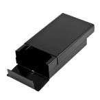 uxcell сигареты кейс скользящий модель черный aluminium прямоугольный сигарета сигара кейс box 20 штук входит 