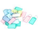 uxcell キーリング スプリットリング 荷物 キー ID 名前 ラベル タグ 24個入り