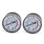 uxcell манометр компрессия машина мера 0-12 kg/cm2 0-11Bar 0-180PSI раунд dial 2 штук входит 