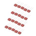 uxcell マイクロヒューズ 低速ヒューズ DIPマウント T3.15A 3.15A 250V レッド 20個入