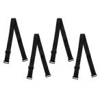 uxcell ブラストラップ 肩ひも ブラストラップ 調節可能 弾性 女性用 ブラック-4 幅15mm