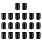 uxcell PVC脚チップ 家具 テーブルフィートカバー フロアプロテクター 内径15mm 騒音低減 スクラッチ防止 20pcs