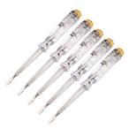 uxcell напряжение тест винт Driver AC1-5V 3mm слот LED тестер электро Probe авторучка 5 штук входит 