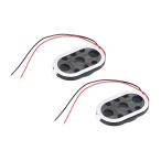 uxcell аудио динамик DIY соответствует номинал потребляемая энергия 1W ом 8Ohm 15mmx24mm 2 штук 