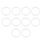 uxcell シールガスケット Oリング シリコーン製 内径18mm 外径22mm 幅2mm 10個入