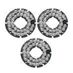 Yahoo! Yahoo!ショッピング(ヤフー ショッピング)uxcell LEDボード IRインフラッドボード 36 LEDs インフラッド850nm 90度 ホワイト 3個入