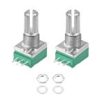 uxcell карбоновый плёнка конус потенциометр реостат контейнер 10KΩ single low ta Lee RV097NS 2 штук входит 